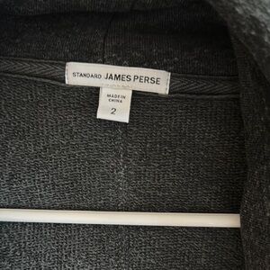 James Perse Dark Gray Open Cardigan
